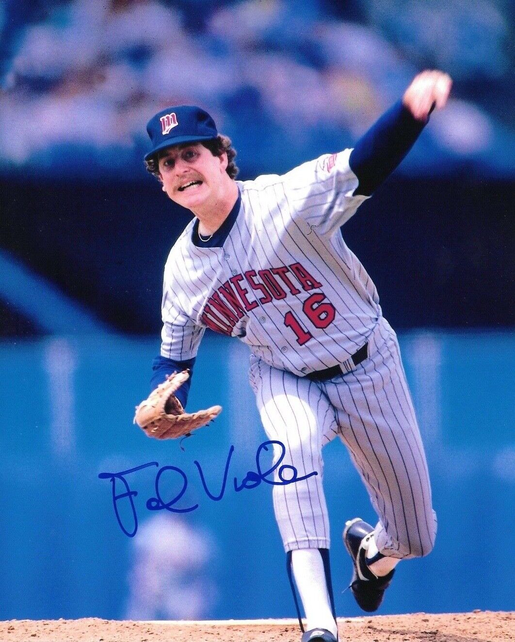 * FRANK VIOLA * signed 8x10 Photo Poster painting * MINNESOTA TWINS * COA * 2