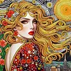 Elegant Beauty-Partial Special Shaped Diamond Painting 30*30CM