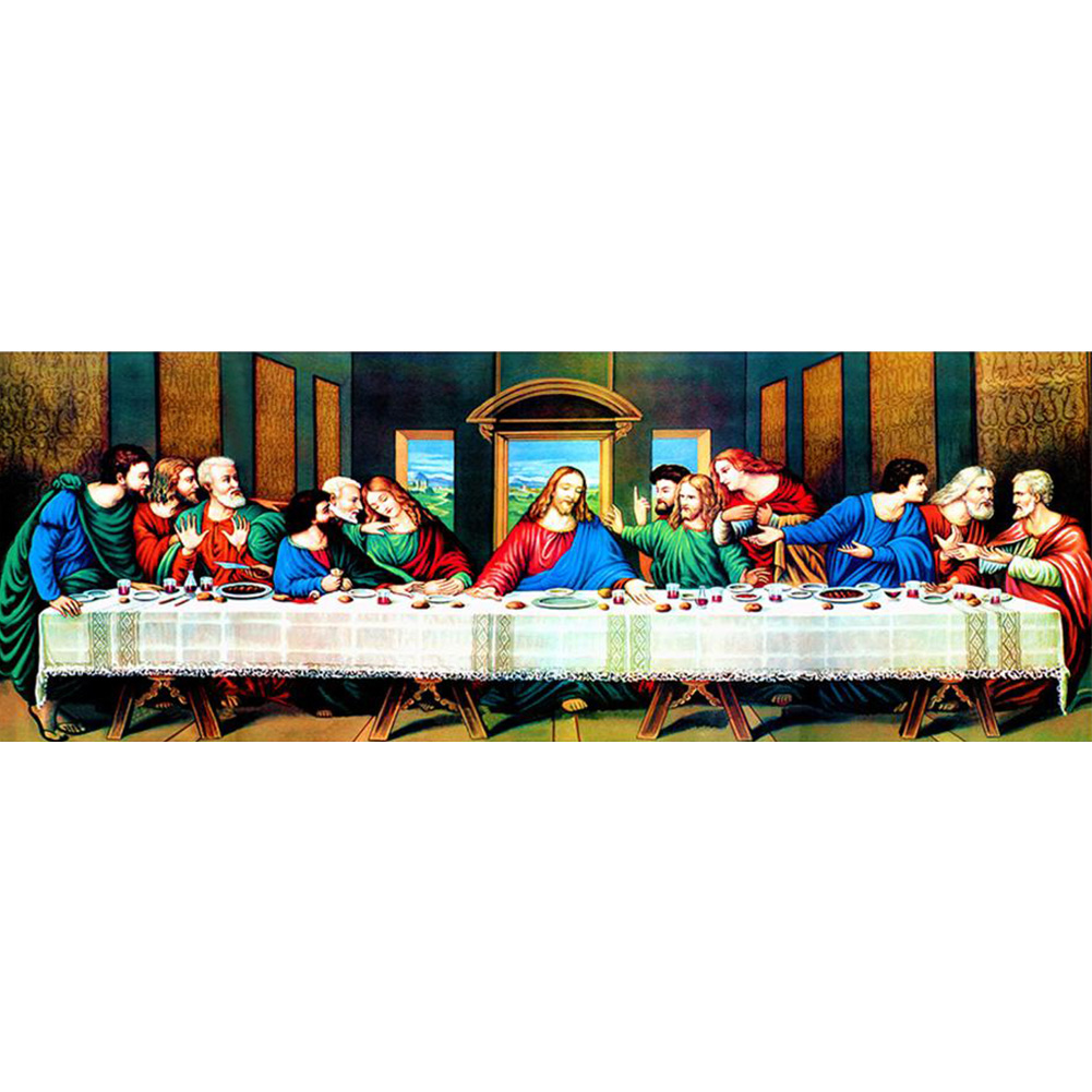 

(Big Size) The Last Supper - Square Diamond Painting - 80*30CM, 501 Original