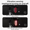 SMART BLUETOOTH BIKE LOCK LIGHT BRAKE SENSING SADDLE TAILLIGHT USB-C IPX6 WATERPROOF