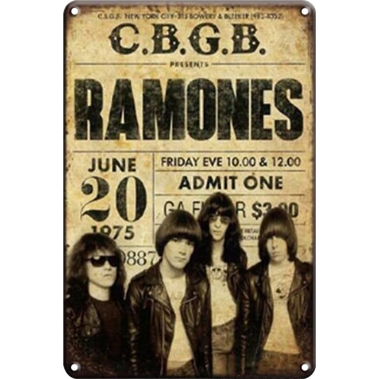 【20*30cm/30*40cm】Ramones - Vintage Tin Signs/Wooden Signs