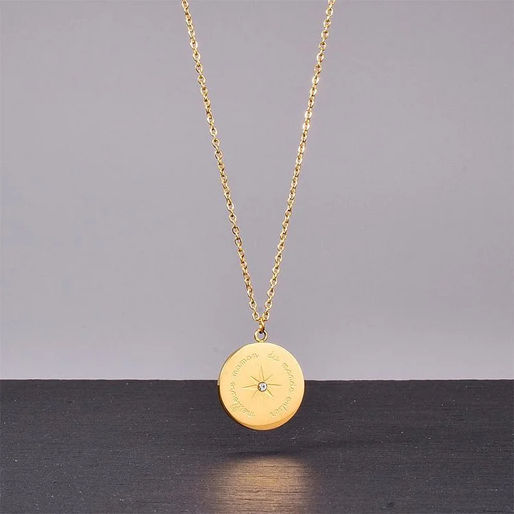 Golden Choker Pendant Necklace | 168DEAL