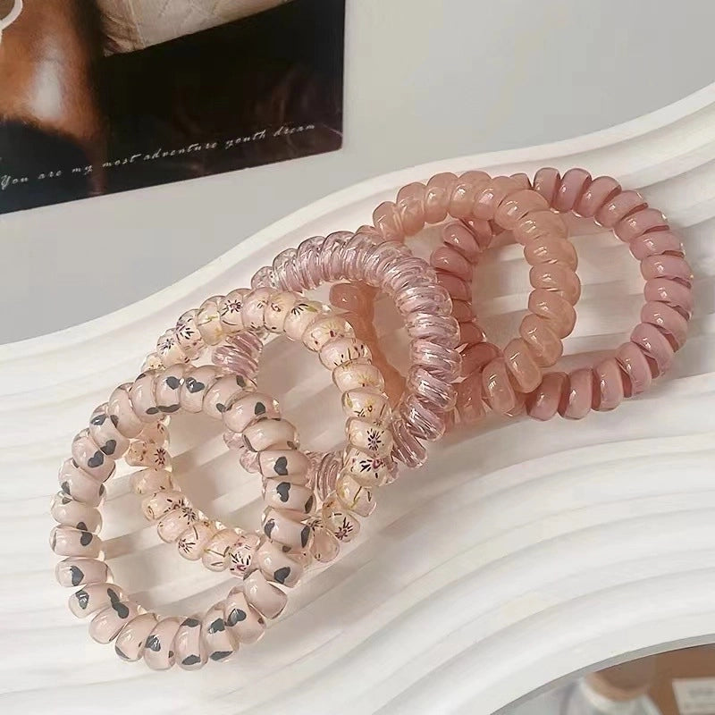 Women’s Cute Sweet Solid Color Plastic Hair Tie