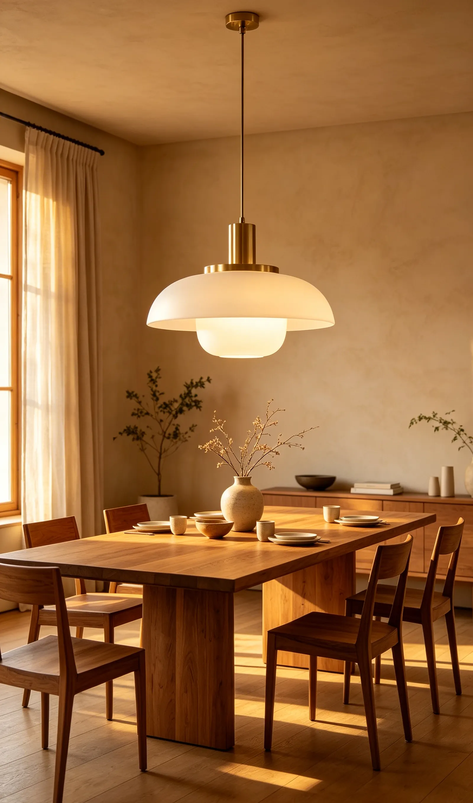 Modern Double-Layer Glass Pendant Light