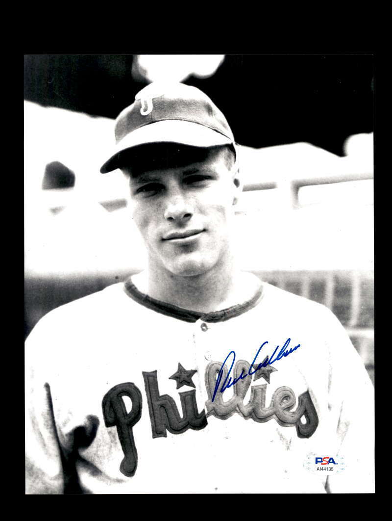 Richie Ashburn PSA DNA Coa Hand Signed 8x10 Photo Poster painting Autograph