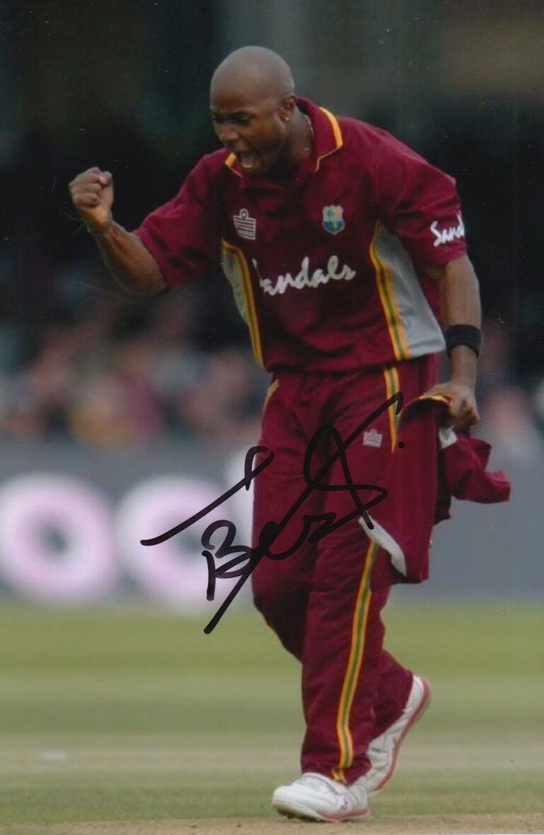 WEST INDIES HAND SIGNED TINO BEST 6X4 Photo Poster painting CRICKET 1.