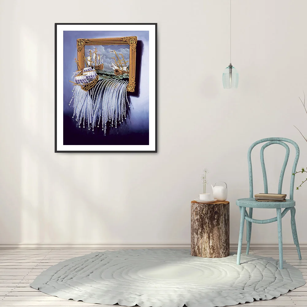 Diamond Painting - Special Shaped Drill - Waterfall(30*40cm)