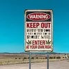 Warning - Vintage Metal Signs(12*16Inch) - Warning