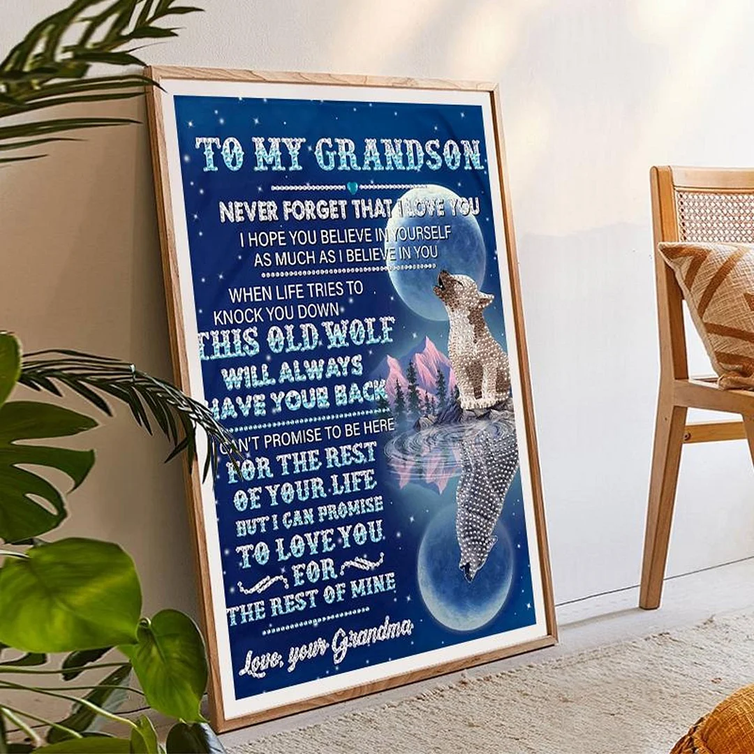 Diamond Painting 5D DIY Full Special Shape Drill English Letters Poster Kit