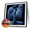 Elegante Dame - speziell geformte Diamond Painting - 30*30cm