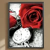Diamond Painting-DIY Full Round Drill Rose Clock