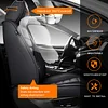 MINGBRON Seat Covers, Car Seat Covers Front Seats, Car Seat Cover, Car Seat Protector Waterproof, Car Seat Cushion Nappa Leather, Black Seat Covers Carseat Cover Universal Fit for Most Cars