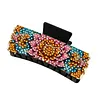 Pinces &agrave; griffes de peinture en diamant Lotus DIY pour adultes d&eacute;butants art diamant pinces &agrave; cheveux occidentales design antid&eacute;rapant pour femmes fournitures de bijoux pour coiffure longue et courte