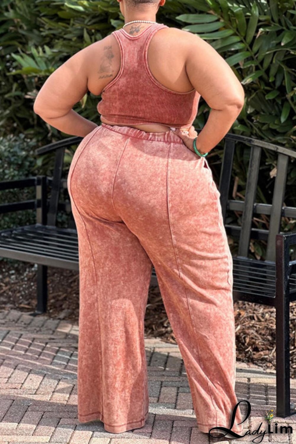 Black Gray Casual Solid Vests Pants O Neck Plus Size Two Pieces