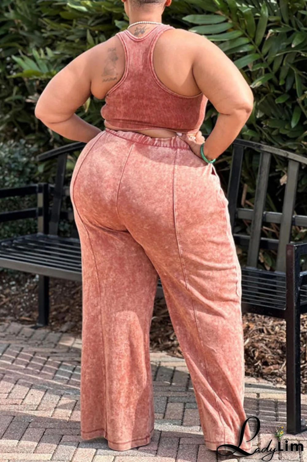 Black Gray Casual Solid Vests Pants O Neck Plus Size Two Pieces