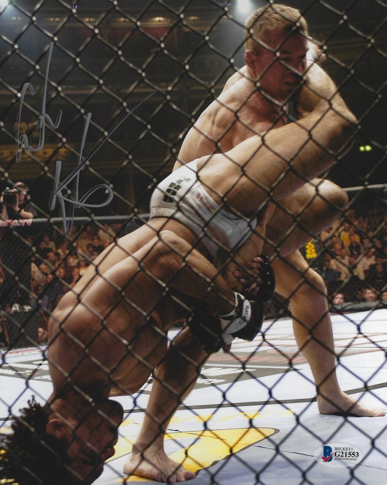 Carlos Newton Signed 8x10 Photo Poster painting BAS Beckett COA UFC 34 38 Picture vs Matt Hughes