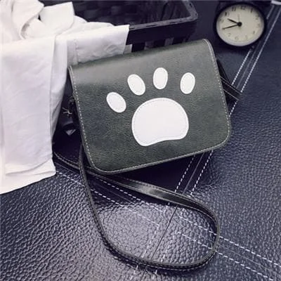 Cat Paw Prints Flap Handbags  Crossbody Bags SP1710200
