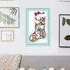 Cat Stocking -16CT Stamped Cross Stitch Kit(30*43cm)