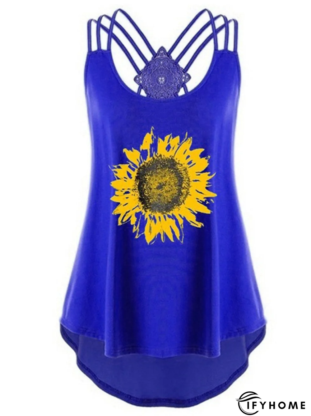 Basics Printed Cotton-Blend Loose Tank & Cami | IFYHOME