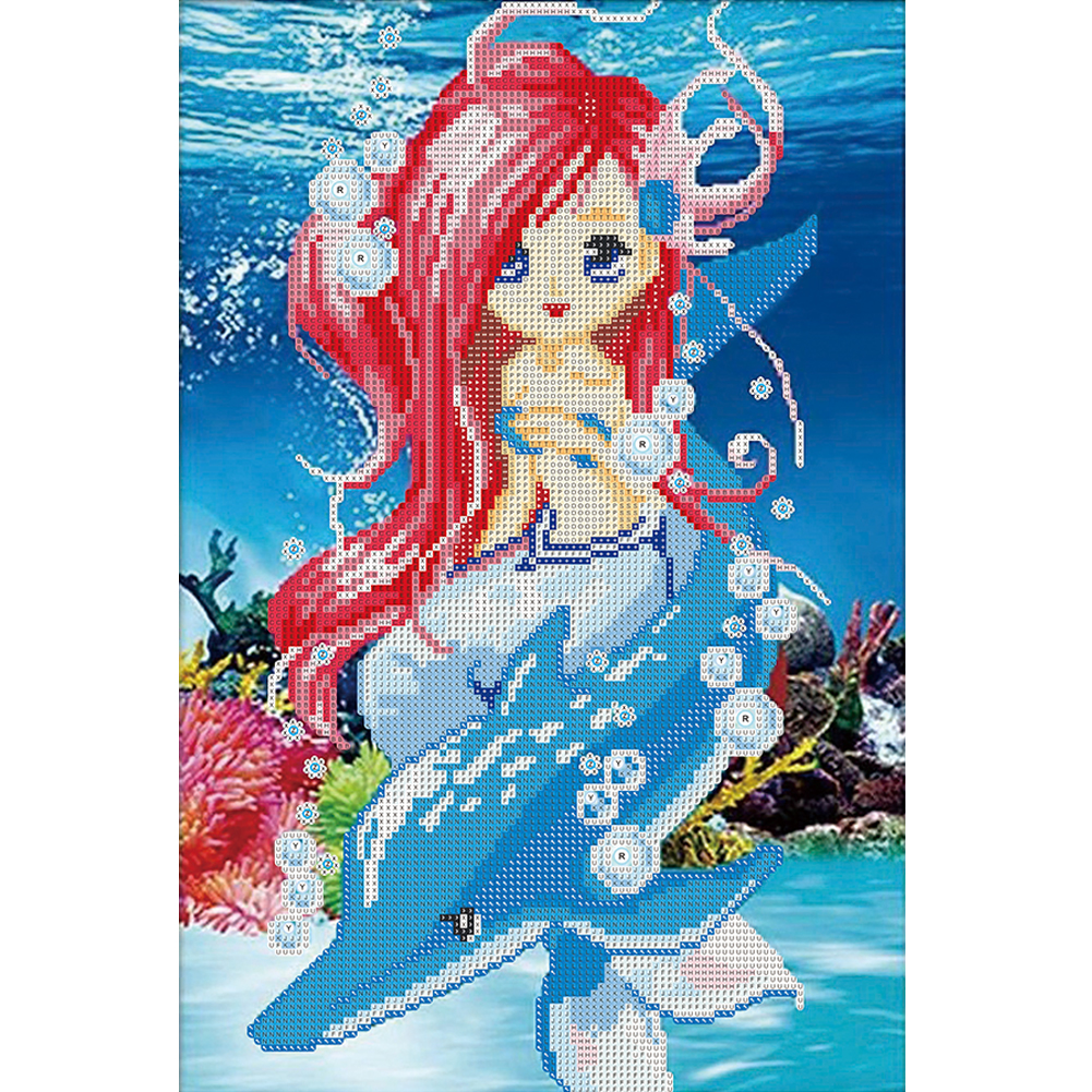

Mermaid - Special Shaped Diamond Painting - 35*50CM, 501 Original