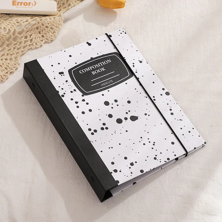 Journalsay A5 Hard Shell Photo Album 6-hole Loose-leaf Book Replaceable Transparent Binder