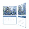 2027 New DIY Diamond Painting Flower Owl Wall Calendar Kit 12-Month Flip Calendar Design Home Decor