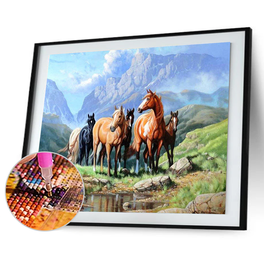 

Horse - Round Drill Diamond Painting - 40*30CM, 501 Original