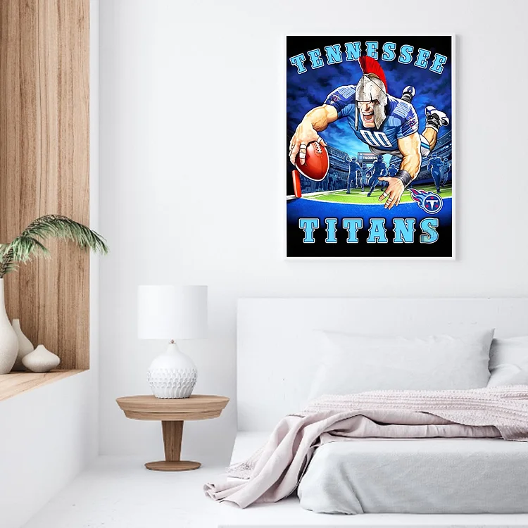 Full Round Drill Diamond Painting - Nfl Tennessee Titans - 35*50cm