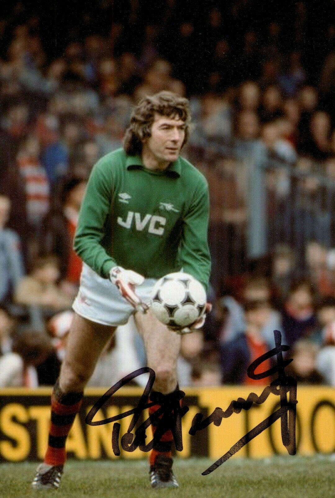 Pat Jennings Signed 6x4 Photo Poster painting Arsenal Gunners Tottenham Hotspur Autograph + COA