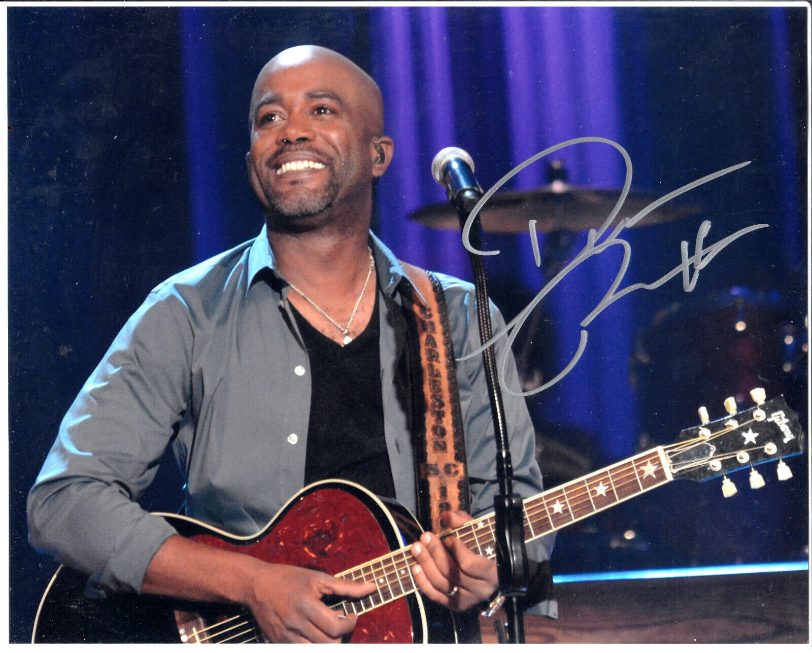 Darius Rucker country & rock singer musician autograph 8x10