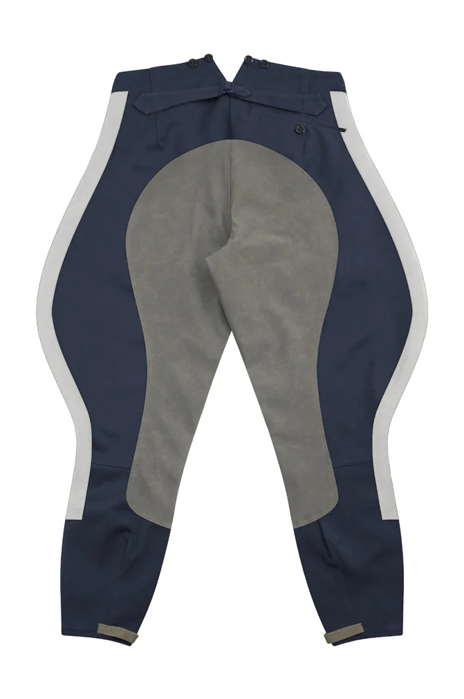   Luftwaffe German General Blue Grey Gabardine Riding Breeches German-Uniform