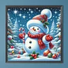Diamond Painting -DIY Round Drill Snowman(40x40cm)