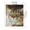 Angry Cat-14CT Stamped Cross Stitch 25*30cm/9.84*11.81in tapestrymarket