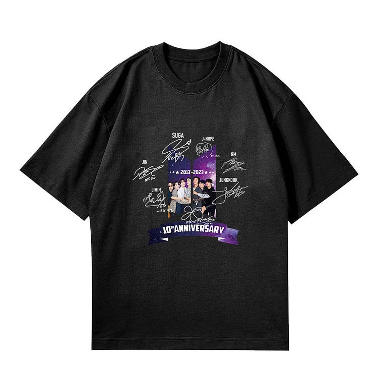 BTS Festa 10th Anniversary Feata Army Support T-shirt