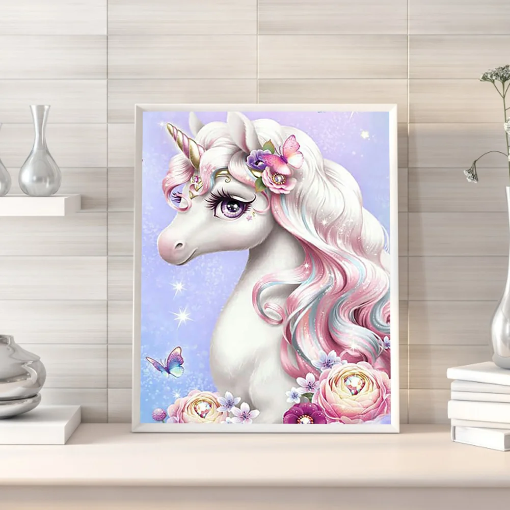 Full Round Diamond Painting 40*50cm - Unicorn