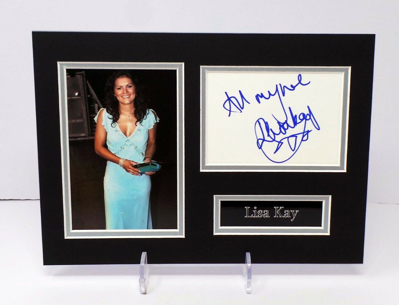 Lisa KAY Signed Mounted Photo Poster painting Display Heartbeat Actress AFTAL RD COA