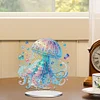 (US Local)Acrylic Special Shape Jellyfish Diamond Painting Desktop Decor Kit