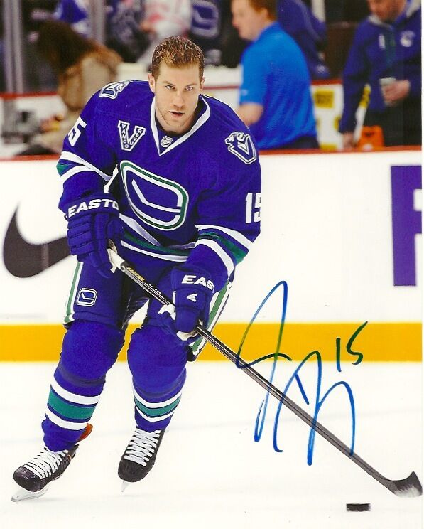 Vancouver Canucks Derek Roy Autographed Signed 8x10 Photo Poster painting COA TWO