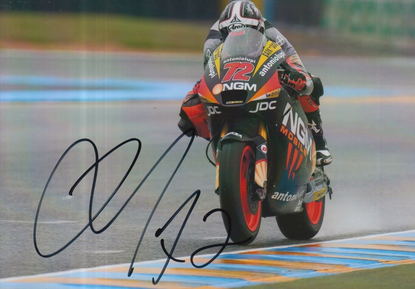 Yuki Takahashi Hand Signed 7x5 Photo Poster painting NGM Mobile Forward Moto2 MotoGP.