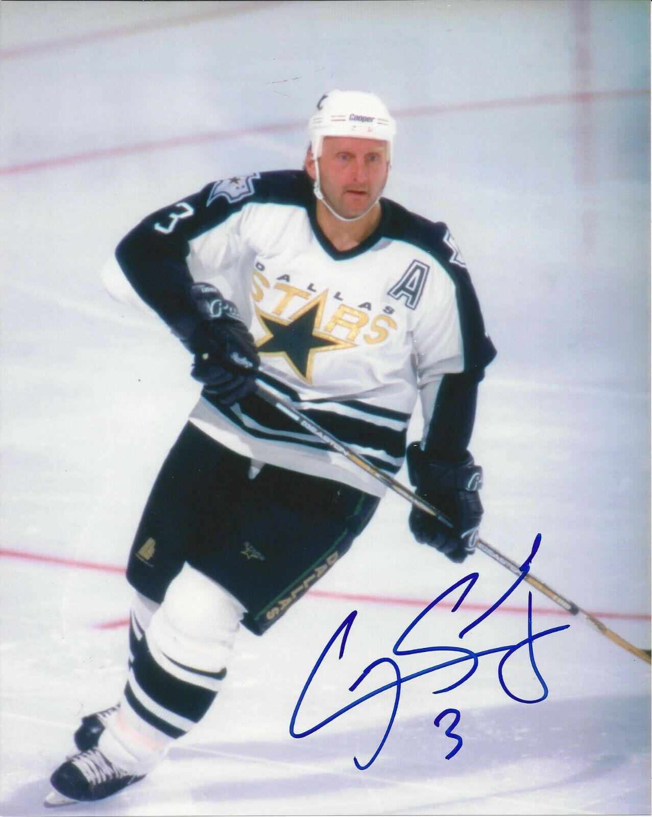 Craig Ludwig Autographed 8x10 Dallas Stars#12