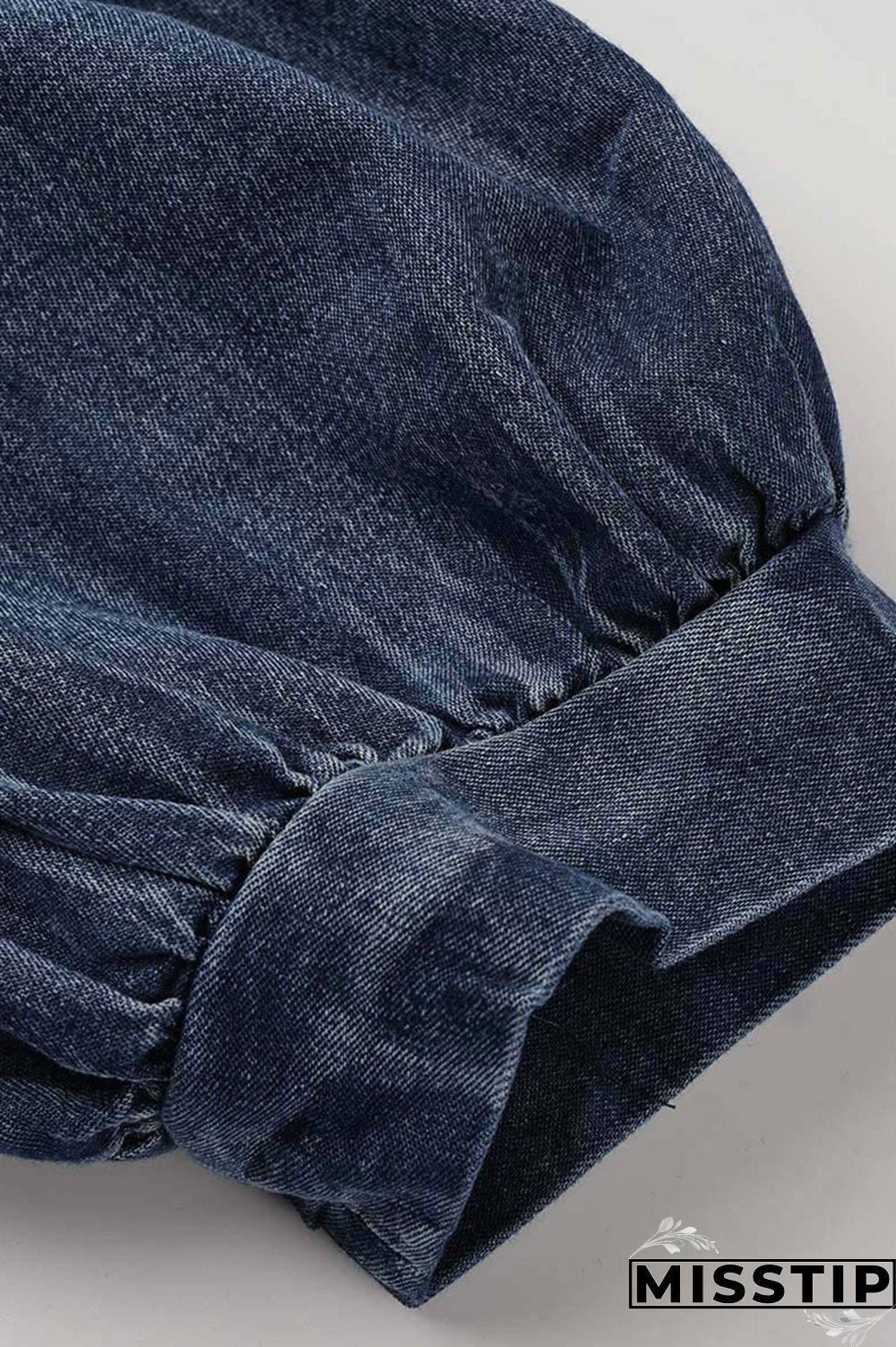 Deep Blue Fashion Casual Plus Size Patchwork Mesh Turndown Collar Short Sleeve Dress