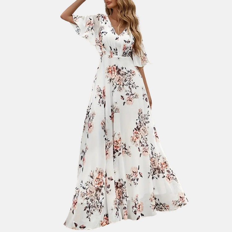 Flowing Floral Maxi Dress