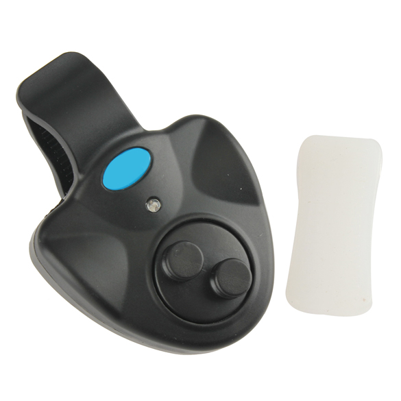 

Electronic Fish Bite Finder Alarm LED Light Bell Clip On Fishing Rod Black, 501 Original