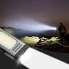 Rechargeable Flashlight with Buzzer Magnetic Work Light Torch for Emergency Use
