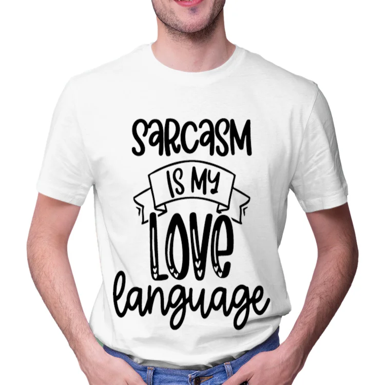 Unisex Tie Dye Shirt Sarcasm is my love language Women and Men T-shirt Top - Heather Prints Shirts