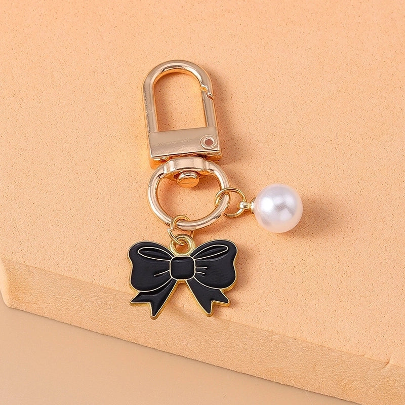 Elegant Cute Commute Bow Knot Alloy Bag Pendant Keychain