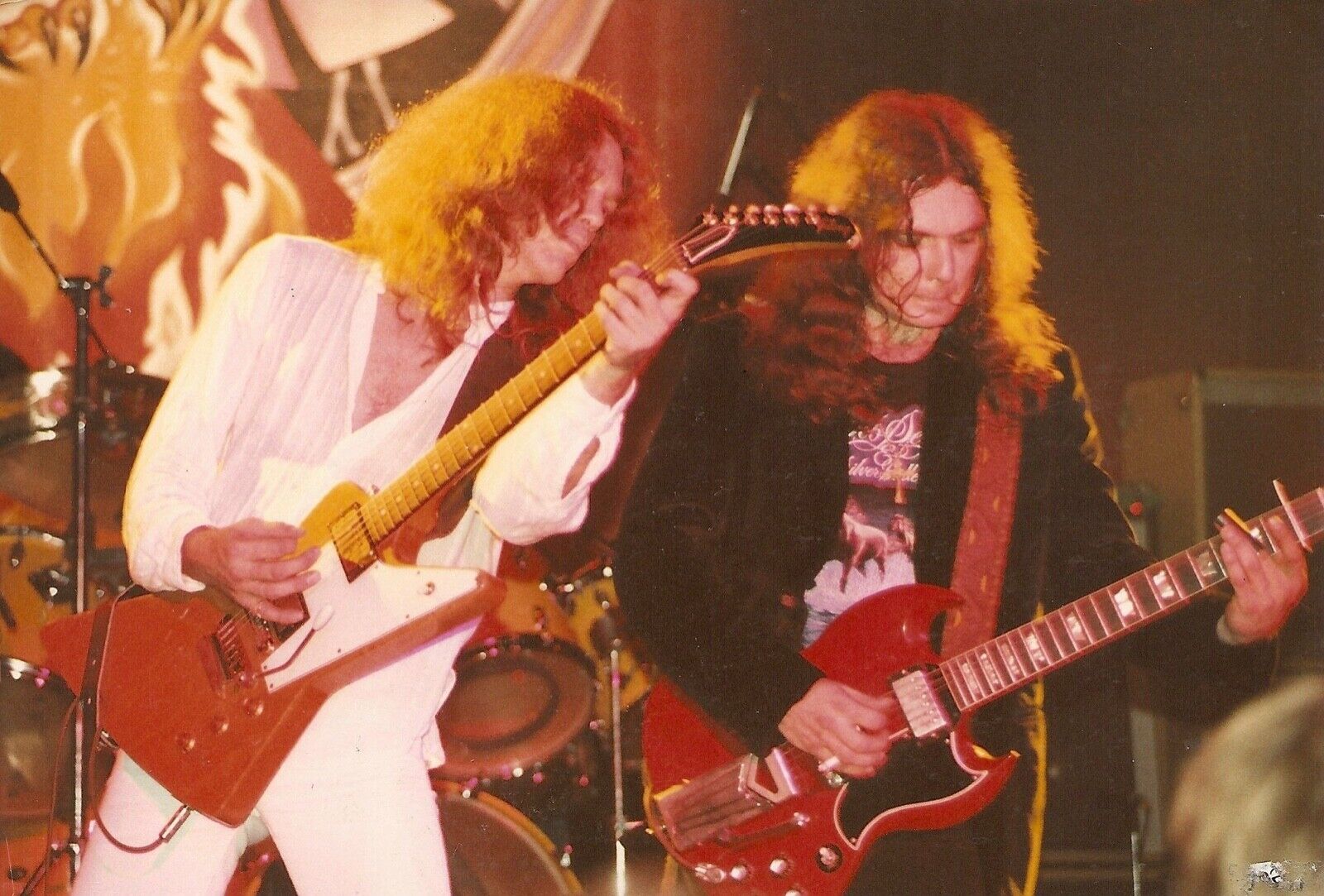 LYNYRD SKYNYRD 8x10”Photo Poster painting ?? ALLEN COLLINS & GARY ROSSINGTON ??