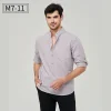 Men's Pure Cotton Stand Collar Linen Shirt