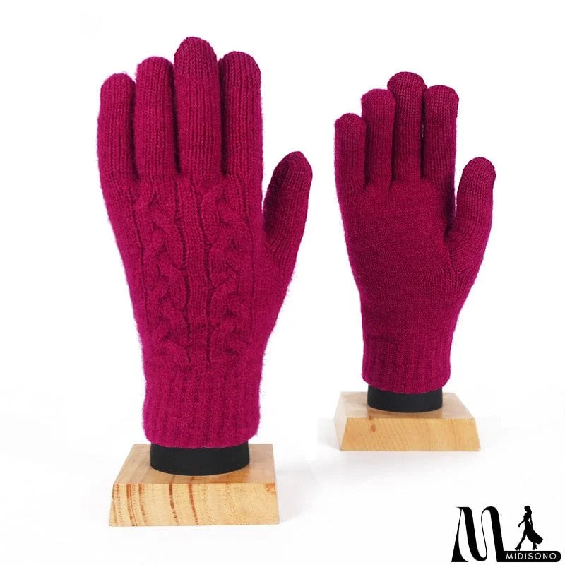 MidiSono - Warm Fleece Touch Screen Knitted Gloves