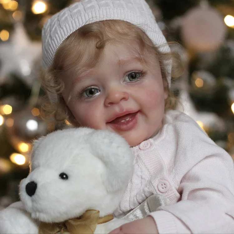  20" Lifelike Handmade Huggable Blue Eyes Silicone Reborn Toddlers Baby Girl Doll Toy Jessica - Reborndollsshop®-Reborndollsshop®